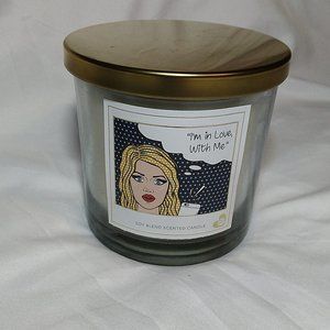 Huntington Home Pop Art Soy Candle " I'm in love with me" - NEW